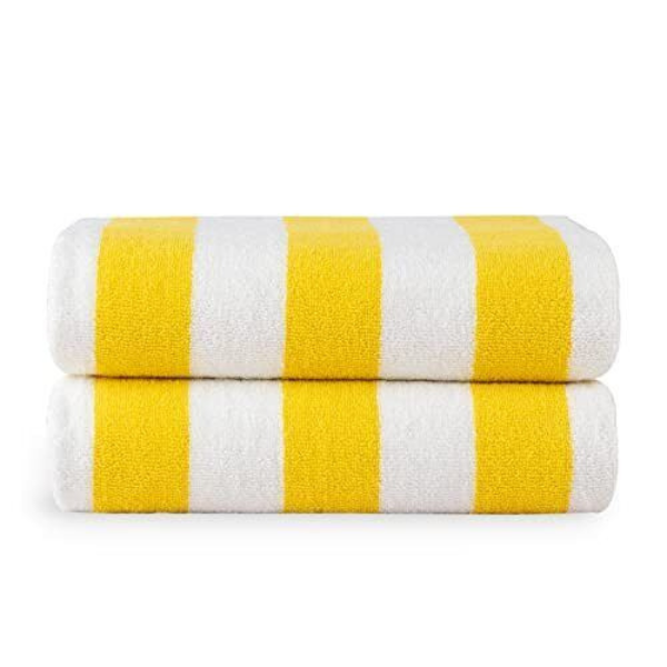 Yellow Striped Towels